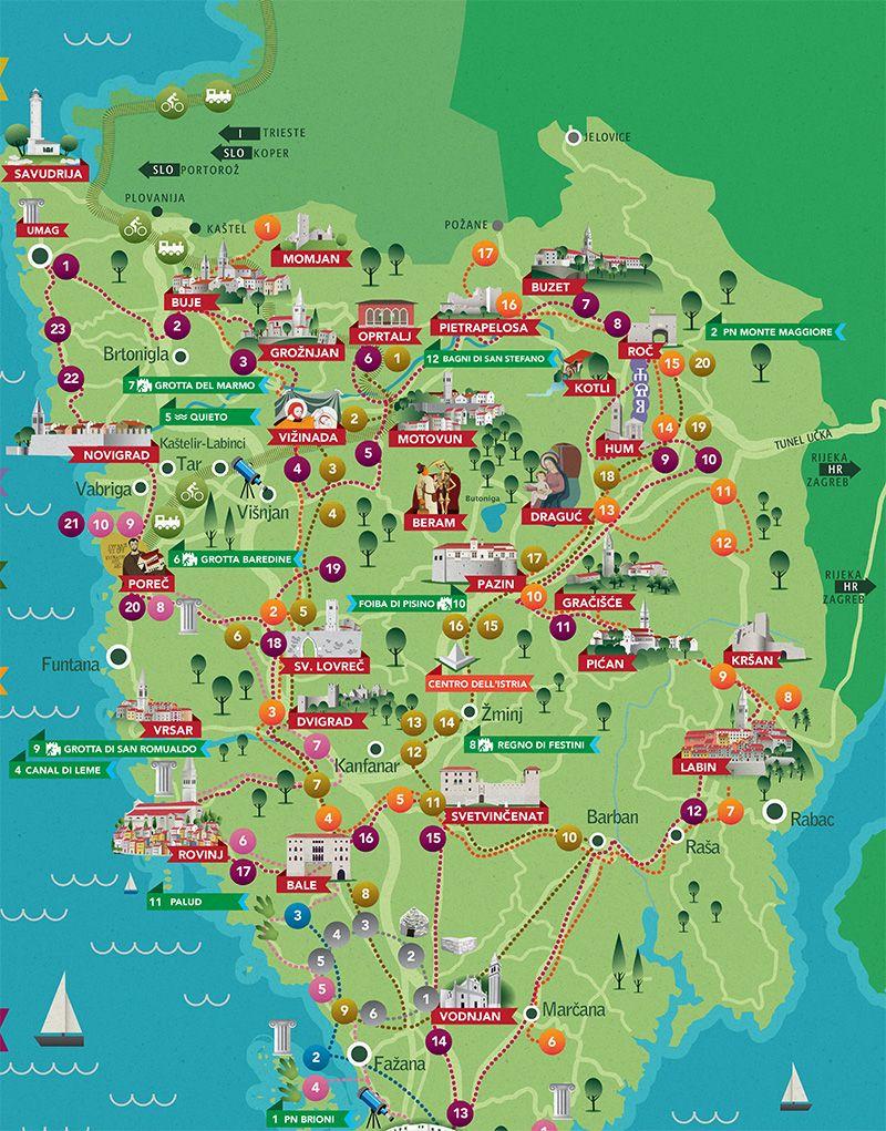 istria tourist map