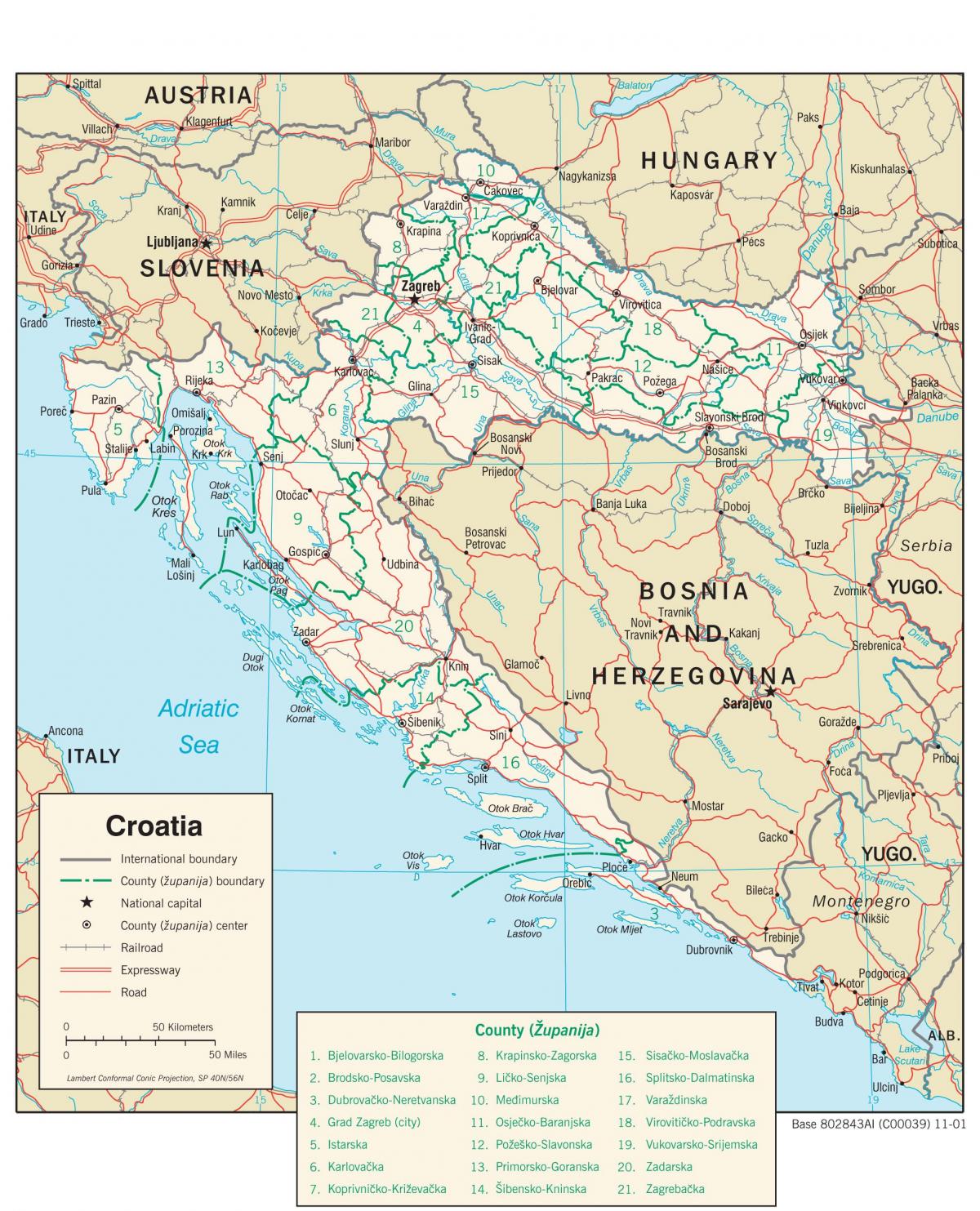 map of lidl croatia