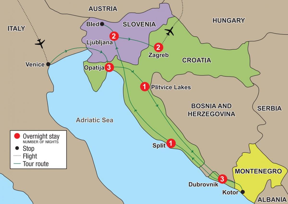 map opatija croatia