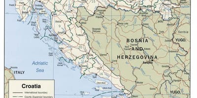 Croatian marinas map