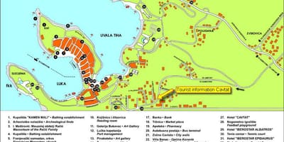 Map of cavtat croatia 