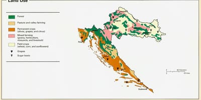 Map of croatia climate