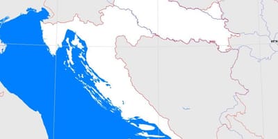 Croatia outline map