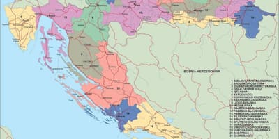 Map of croatia map vector