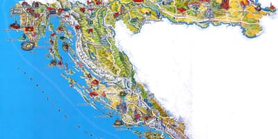 Croatia places to visit map