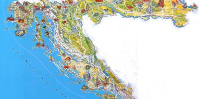 Croatia tourist attractions map