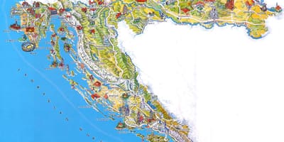 Croatia attractions map