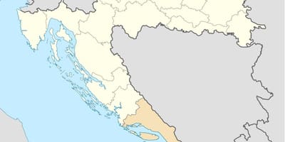Map of dalmatia croatia 