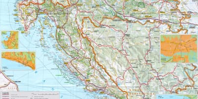 Capital of croatia map