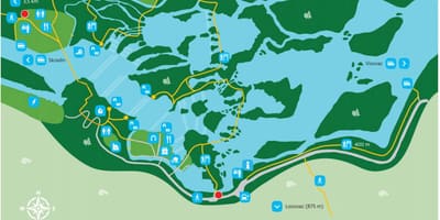 Krka national park croatia map