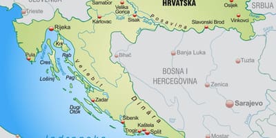 Northern croatia map