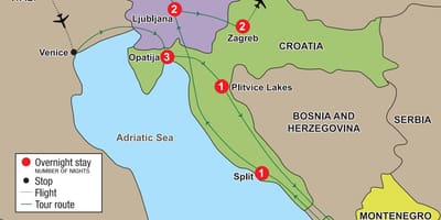 Map opatija croatia