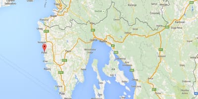 Map of porec croatia 