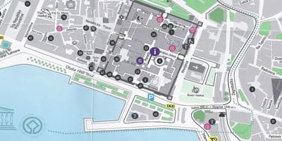 Street map of split croatia