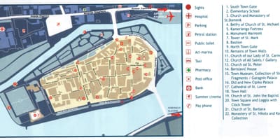 Croatia trogir map