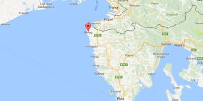 Map of umag croatia